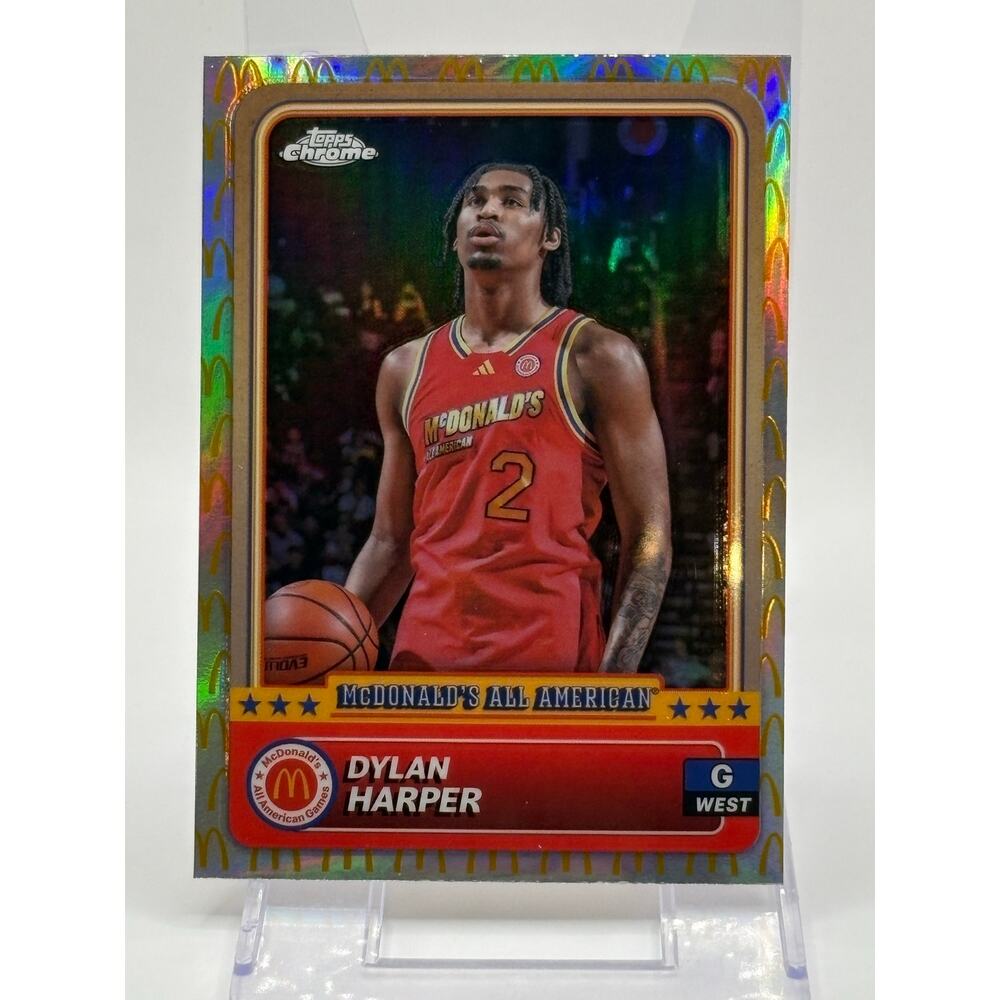 2024 Topps Chrome McDonald's All-American Dylan Harper Logo Refractor SP Spurs